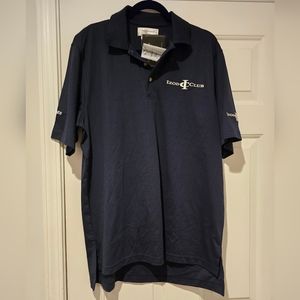 Izod NWT international Tour Golf Shirt Short Sleeve Polo Navy Men's Medium